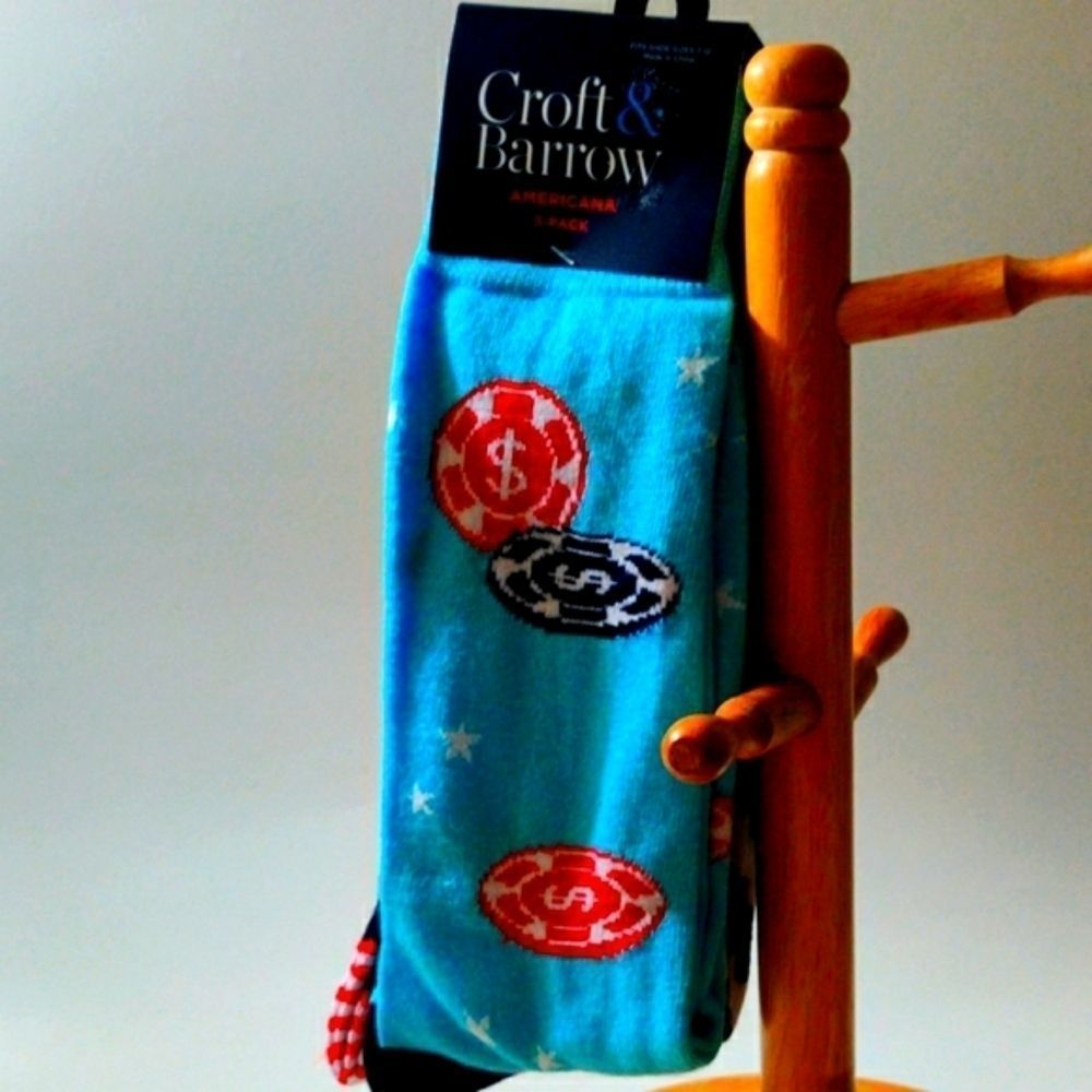 Croft and Barrow Three Americana‎ 3-pack socks